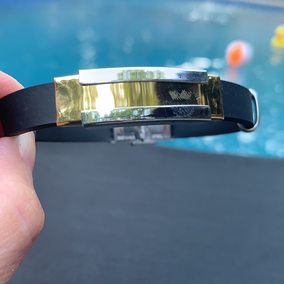 New Stainless Steel /Rubber bracelet - Picture 2 of 6